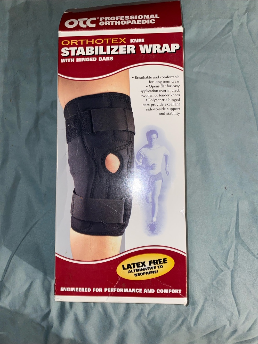 OTC Professional Orthopaedic Orthodex Knee Stabilizer Wrap w Hinged Bars Large